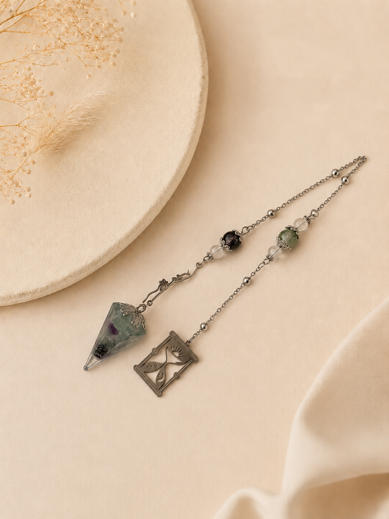 Pendule pointu - Fluorite
