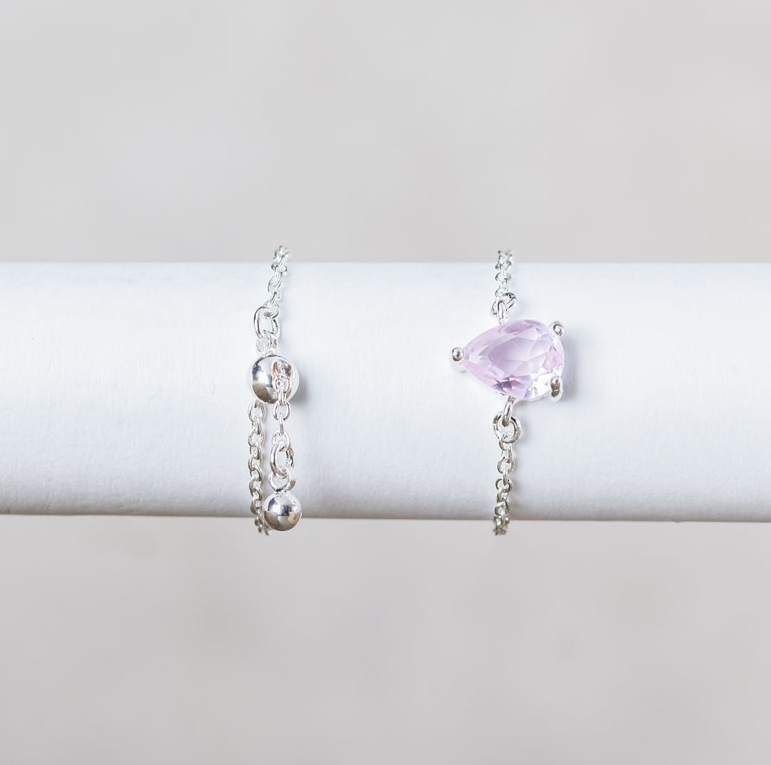 Bague quartz rose