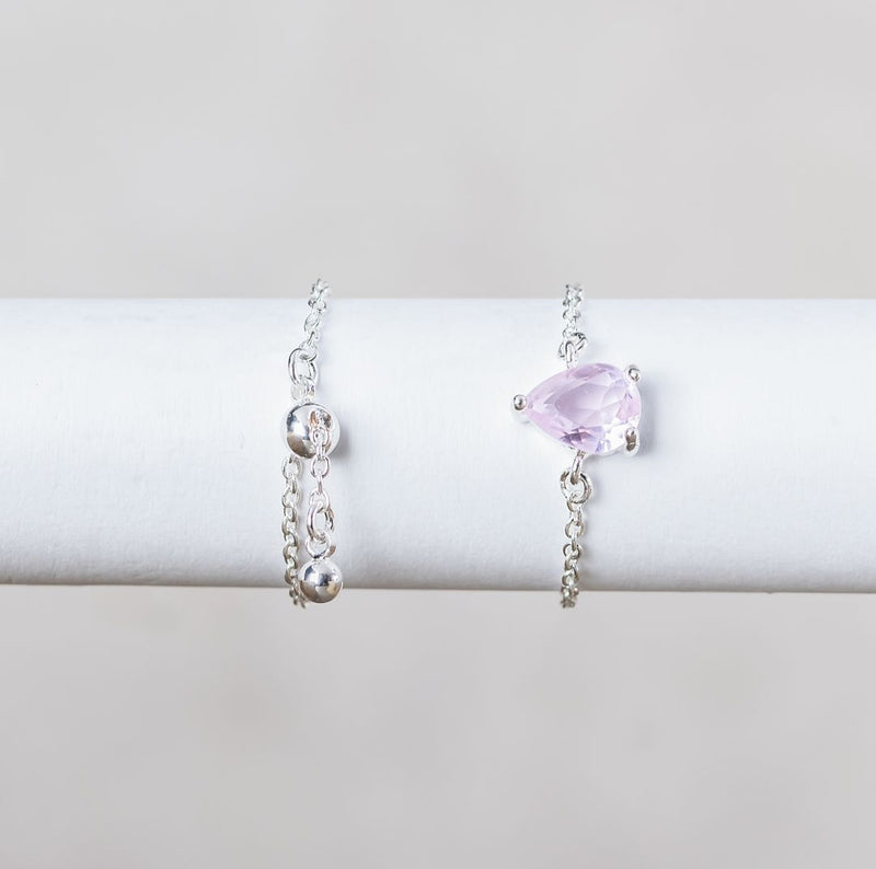 Bague quartz rose