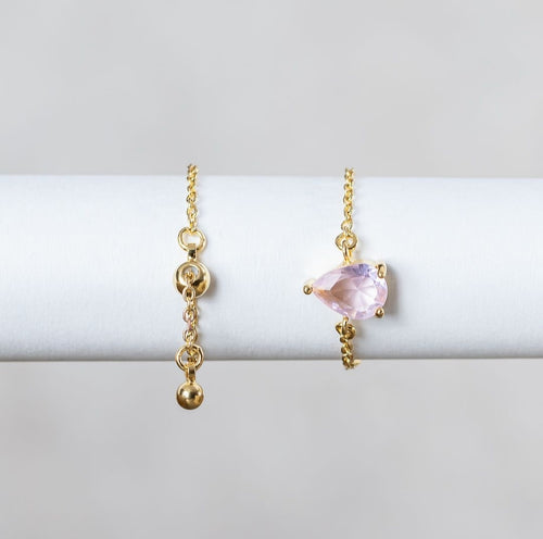 Bague quartz rose