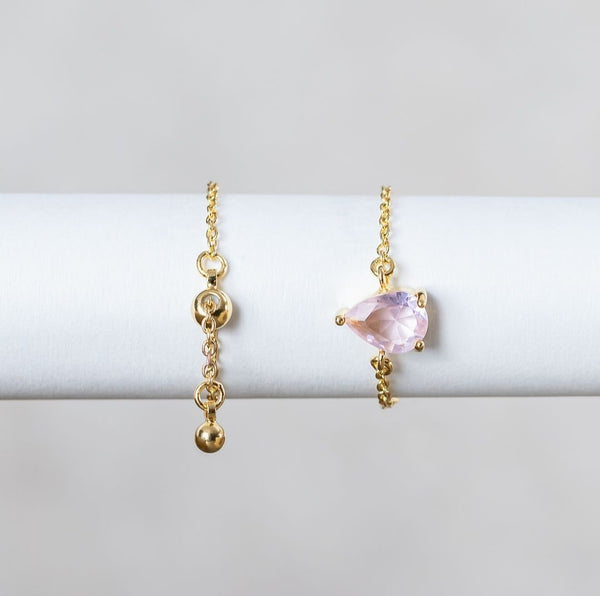 Bague quartz rose