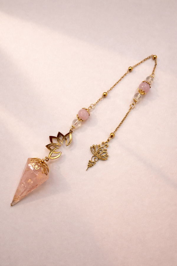 Pendule Pointu - Quartz rose