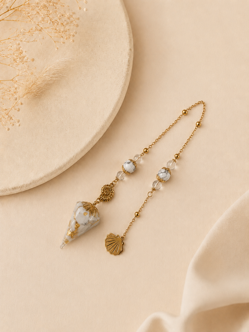 Pendule pointu - Howlite