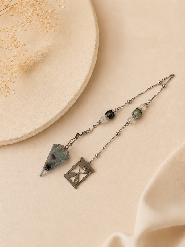 Pendule pointu - Fluorite