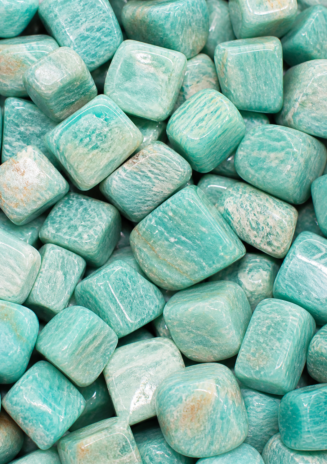 Pierre roulées d'Amazonite