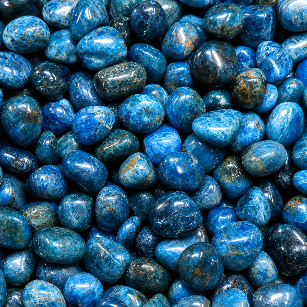 Pierres roulées Apatite Bleue