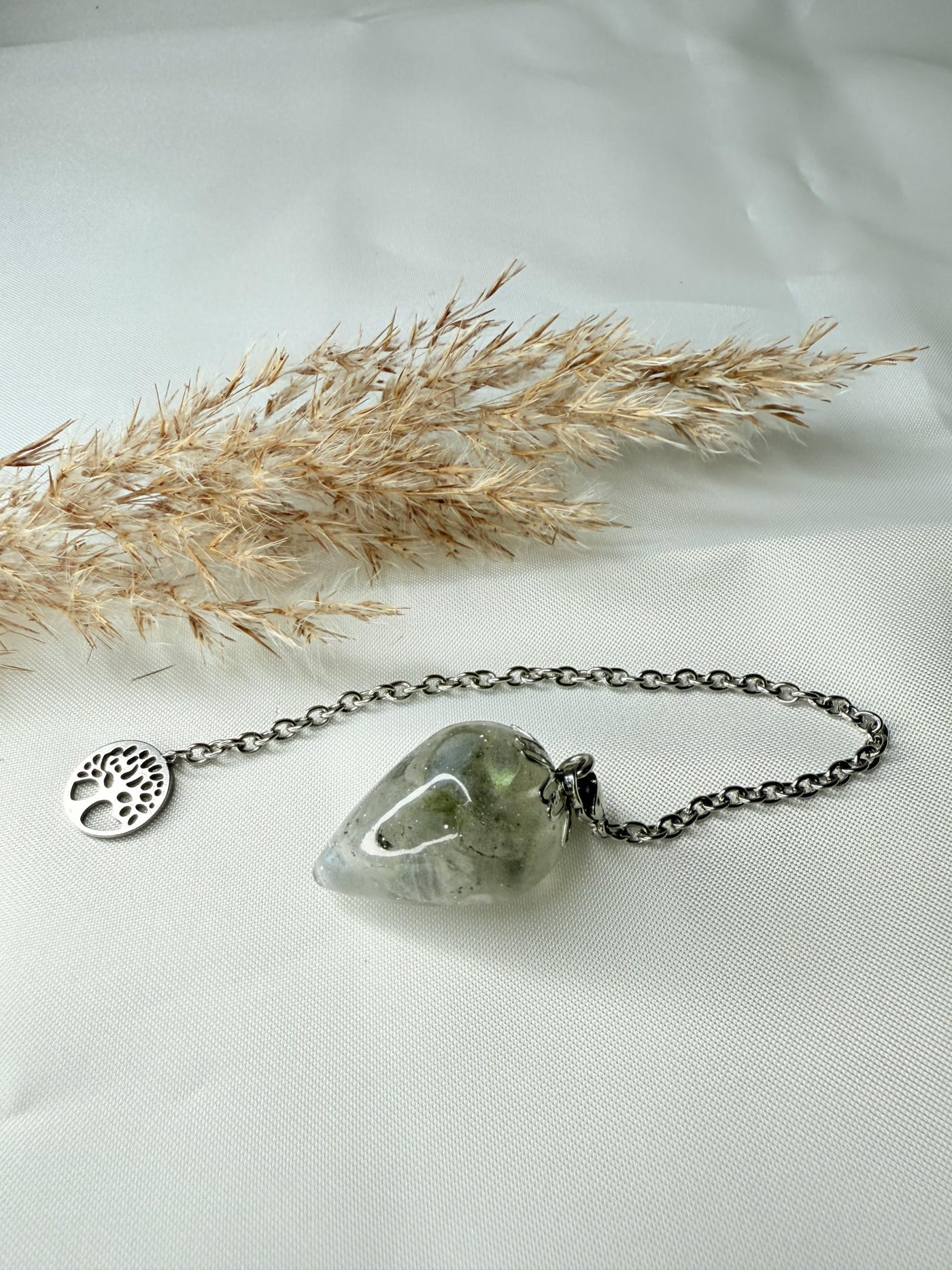 Pendule - Labradorite blanche